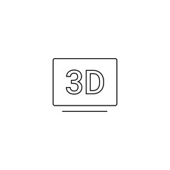 single outline icons monitor or screen related to cinema or film and movie. linier icons collection. editable stroke. vector illustration