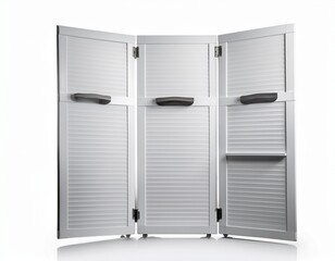 Naklejka premium white wall mounted fold away desk isolated with white background