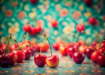 Retro Cherry Wallpaper: Miniature Tilt-Shift Photography