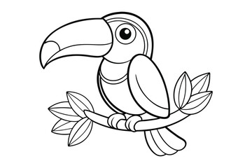 Bird coloring book for kids