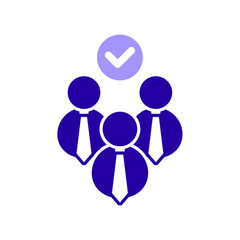 Icon a team, isolated against a clean background.