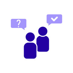 Icon a consultation, isolated against a clean background.