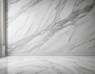 white marble flooring for interior decoration used as studio background wall to display you generative ai