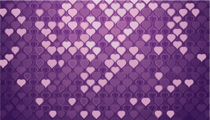 purple hearts design background