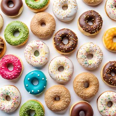 Donut isolated on white background