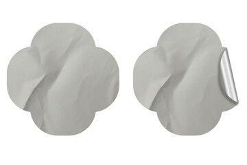 Smooth Blank Sticker Texture Set for Product Labels