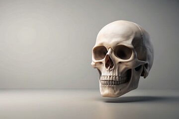 Fototapeta premium Simple Skull Clipart: Easy-to-Use Graphic Design Element