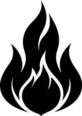 vector illustration of a fire