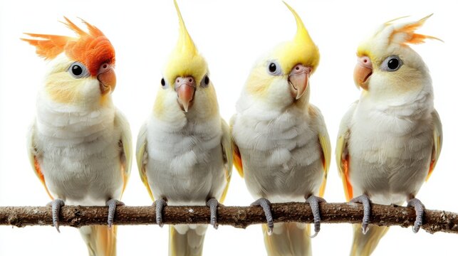 Cockatiel parrots.Funny parrots.Cockatiel pets.Bird with a crest. Cute animal.Funny bird.Cockatiel.Parrots are playing. Caring for pets.Birds.Animals.Cute cockatiel.Home pet parrot.The best birds.