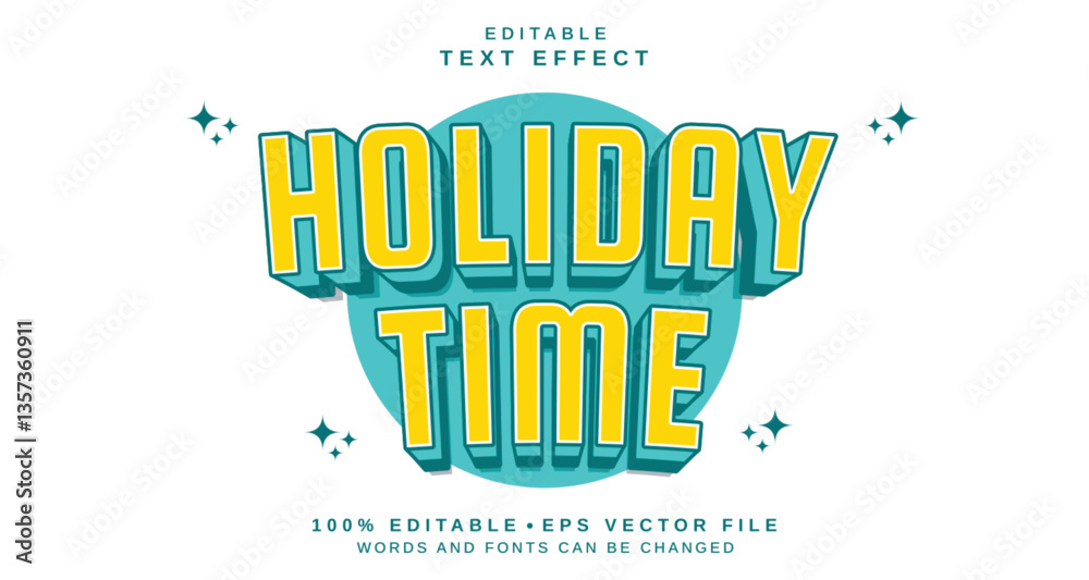 Poster editable text style effect - text style theme.