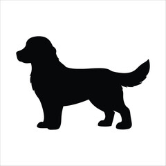 Dog silhouette vector illustration, Silhouette of a Dog