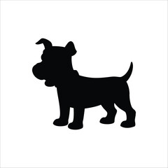 Dog silhouette vector illustration, Silhouette of a Dog
