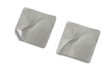 Smooth Blank Sticker Texture Set for Product Labels