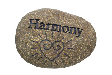 stone of harmony isolated over transparent background