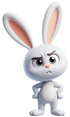 Little rabbit is wondering