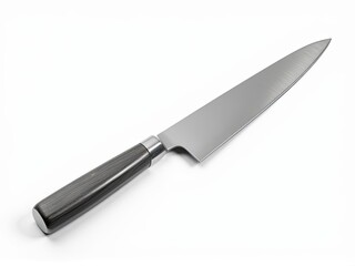 Stainless steel kitchen knife with sharp edge