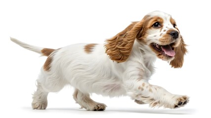 A young English Cocker Spaniel dog.

