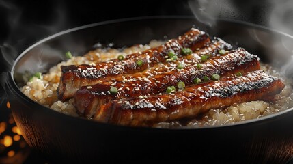 unagi don with grilled eel and rice