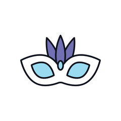 Carnival Mask Vector icon