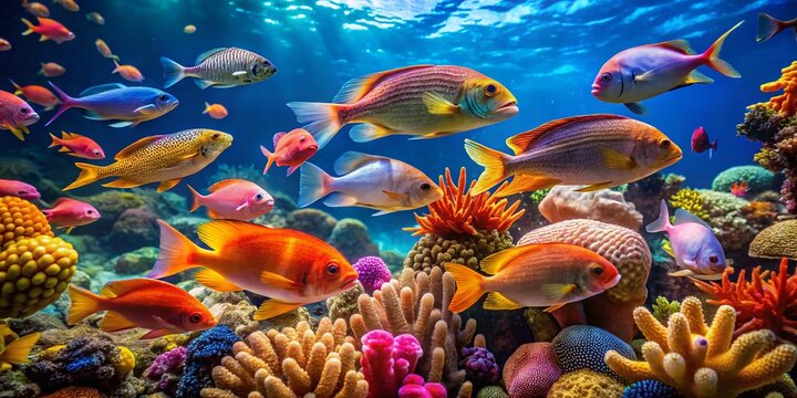 Vibrant Saltwater Fish Wallpaper: Underwater Documentary Photography