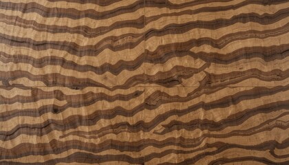 Obraz premium Striking Zebrawood Texture Rich Brown and Light Brown Stripes, Wood Grain Background