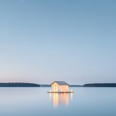 Lakeside Cabin for Twilight Serenity.