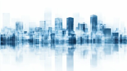 Futuristic city skyline with adaptive metal structures and dynamic architecture design