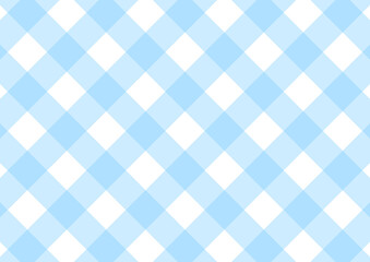 水色のチェック柄