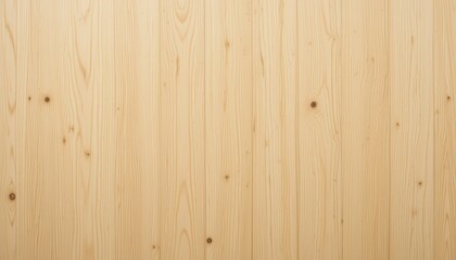 Fototapeta premium Light Yellow Pine Wood Texture Smooth, Soft Wooden Background for Design