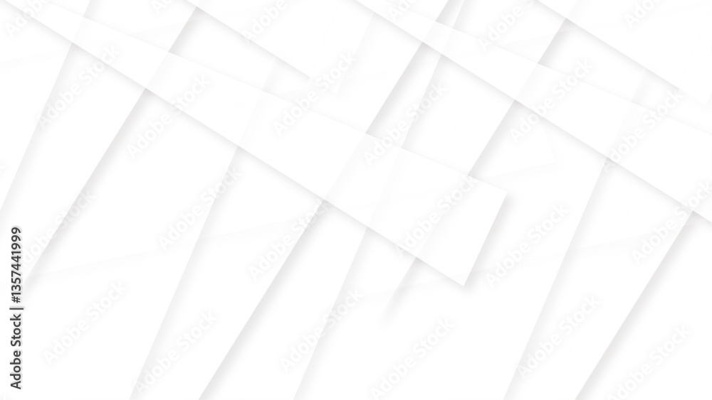 Sticker white paper background and white paper texture, white and gray paper triangle abstract background. w
