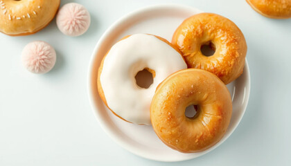Donuts with chocolate