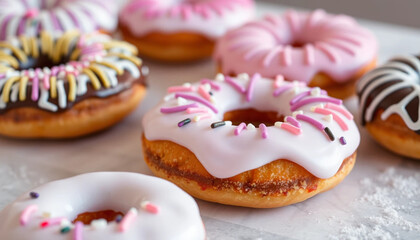 Donuts with chocolate