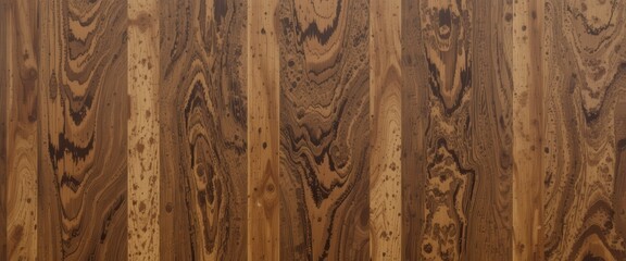 Naklejka premium Elegant Hickory Wood Texture Rich Brown & Cream Tones - High-Resolution Image