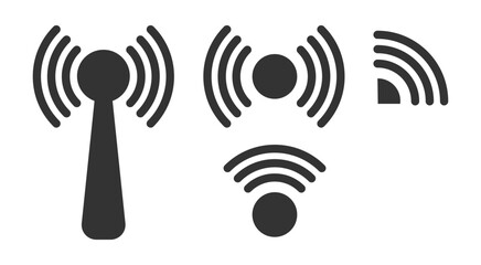 wireless network icon vector