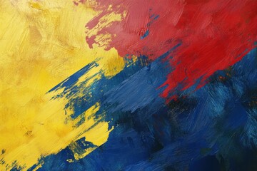 Philippines Flag with Palette Knife Grunge Brush Stroke Design
