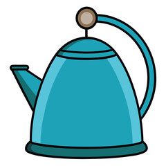 teapot on white background