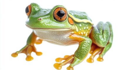 Obraz premium jewelry brooch frog isolated on white background
