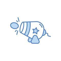 Circus Cannon Vector icon