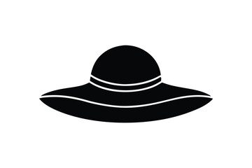 Silhouette art illustration of Sun hat.eps