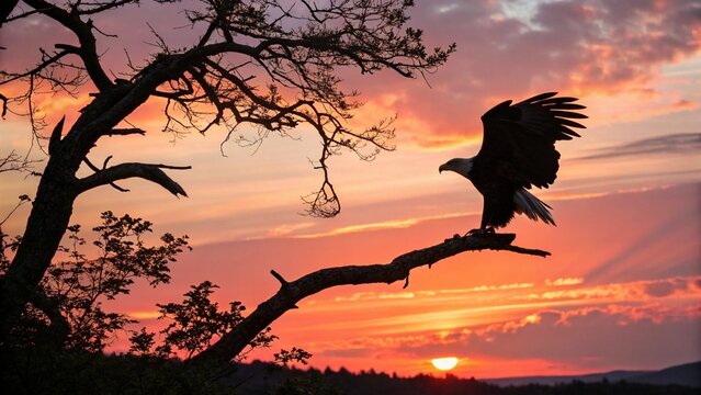 sunset in the serengeti