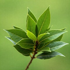 branch with green leaves