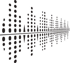 Modern Audio Spectrum with Dots