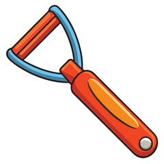 orange vector illustration of a knife