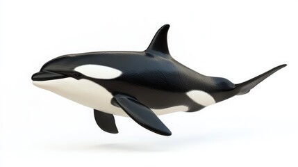 Naklejka premium Orca Isolated on White Background