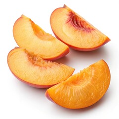 ripe apricots isolated on white background
