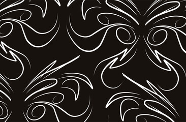 Butterfly ornament pattern simple design 