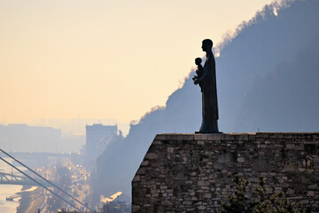 silhouette of the man