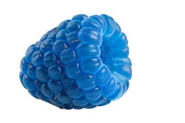blue raspberry on transparent background