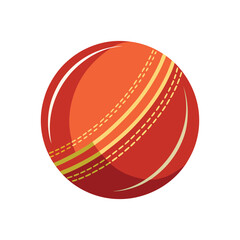 A vector illustration of Sports cricket ball isolated on white background
