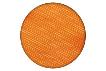 Round Orange Fabric with Detailed Close-Up Texture